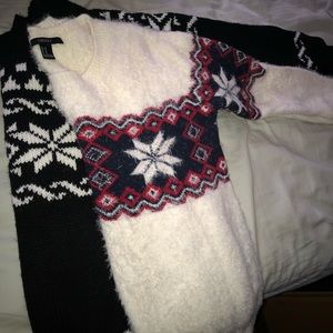 Two warm patterned sweaters
